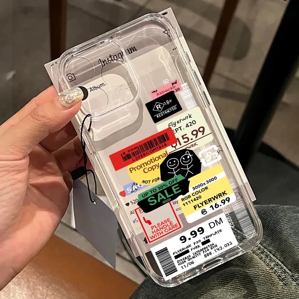 Cover per Telefono Stile Cyberpunk per iPhone 11 17 16 14 15 13 12 Pro Max, per iPhone Air 16E 15 14 16 Plus XS XR X, Custodia Antiurto in TPU