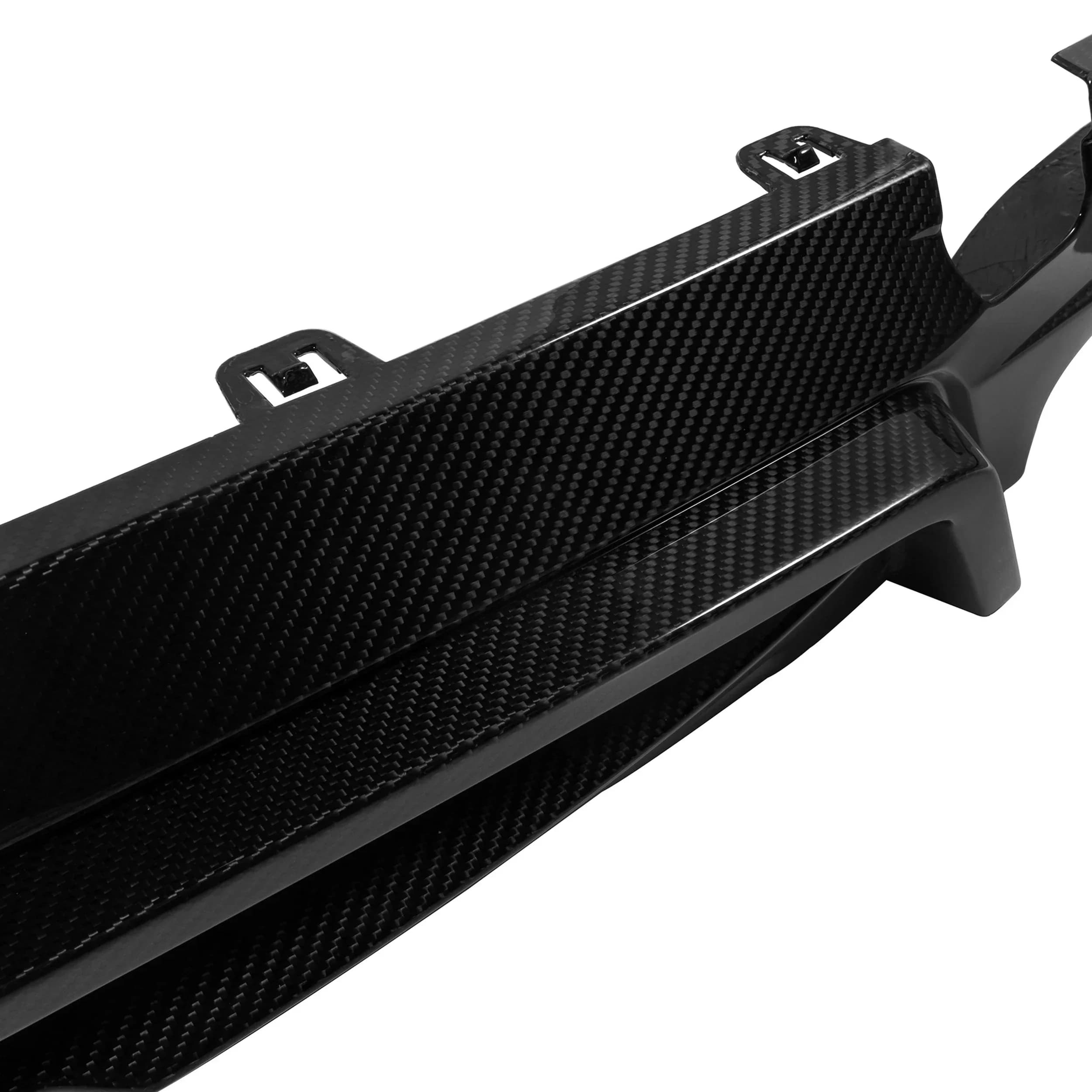 NEW Dry Carbon Fiber SQ Style Rear Diffuser With LED Light Fit for BMW X5M F95 F95 LCI 2020+ Rear Bumper Diffuser