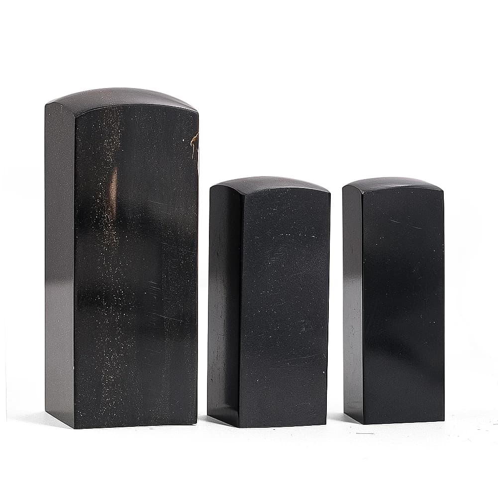 1PC Natural Black Buffalo Horn DIY Seal Raw Material Paperweight Home Decor Kitchen Knife Handle Material Handmade Crafts Making
