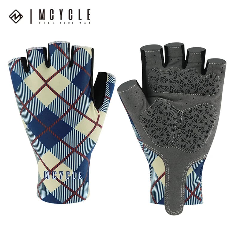 Outdoor Sports Gloves Mcycle Heavyweight Shock Absorbing Gel Palm Guard Bicycle Gloves Gym Gloves with Half Fins