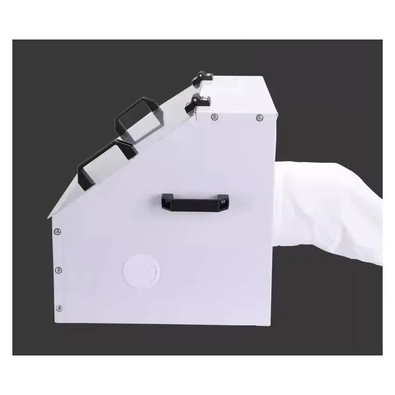 Bench Grinder Dust Box Acrylic Dust Cover for Spray Paint Jade Pearls Buddha Beads Punching Polishing Grinding Carving Dust Box