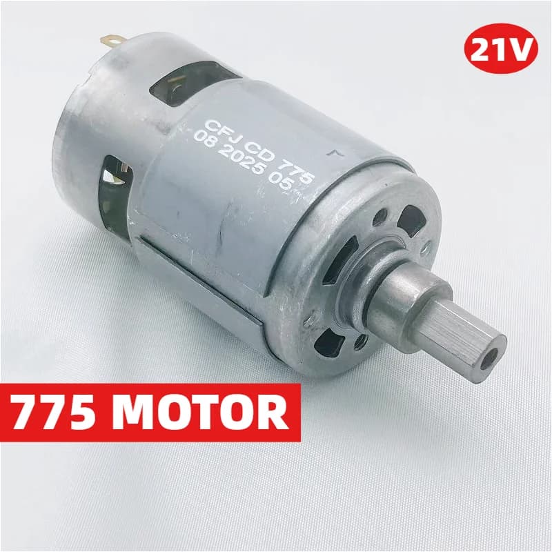 21V 775 electric blower motor with shaft for hairdryer, motor 755 DC - Replacement parts for high speed power tools