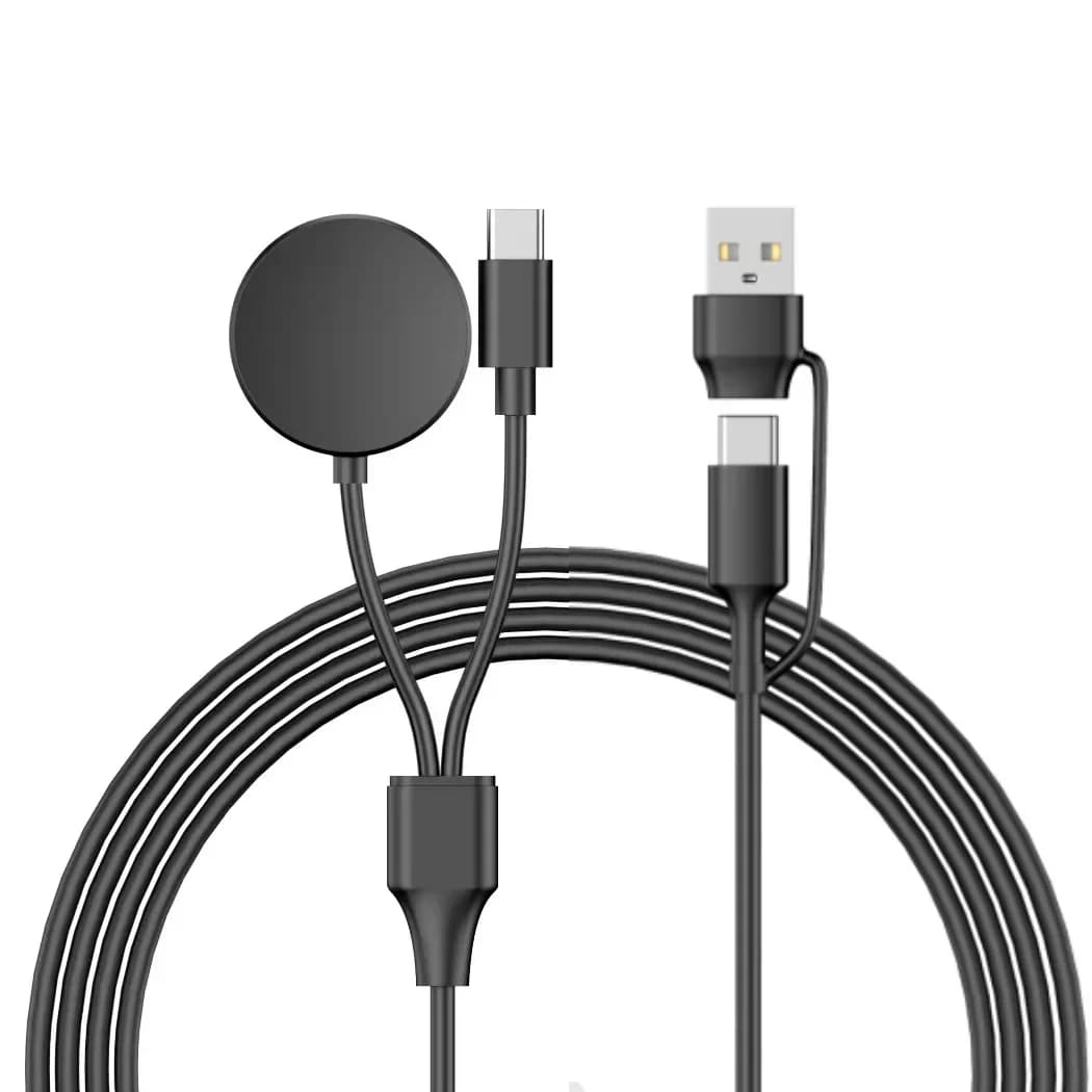 USB C Charger for Samsung Galaxy Watch 2 in 1 Type C USB A Cable 3.94 Fit for Galaxy Watch6/5/4 Watch 5 Pro Galaxy S23 Ultra