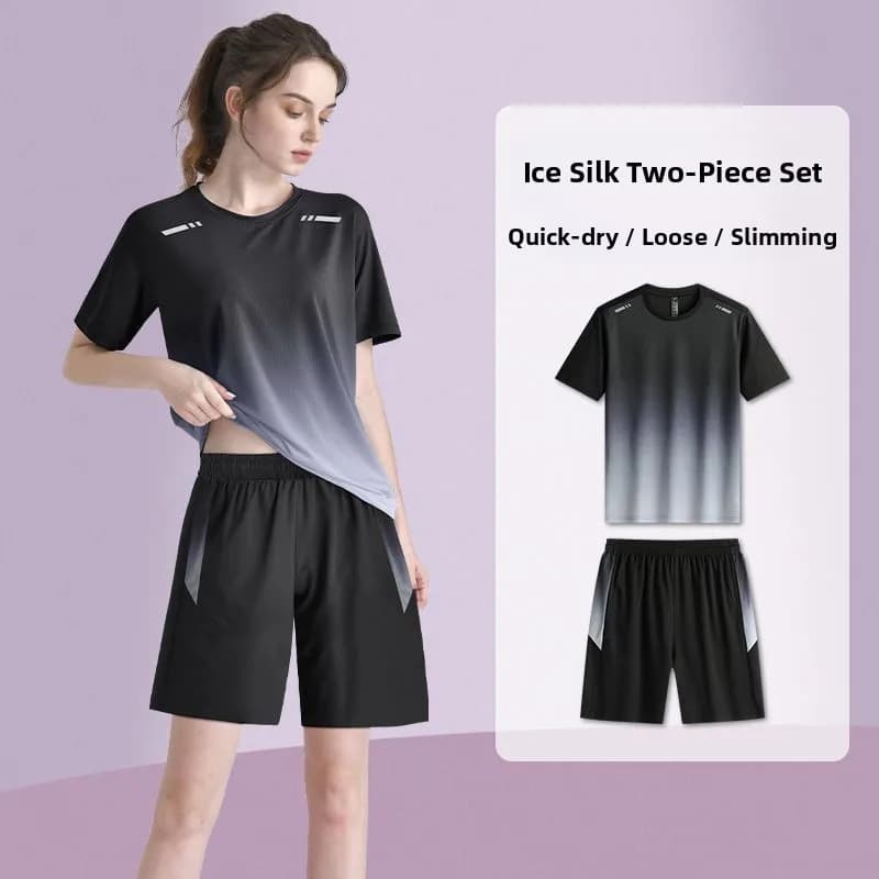 Men's and women's summer sports suit for fitness, running, training, basketball, comfortable, breathable, wide fit
