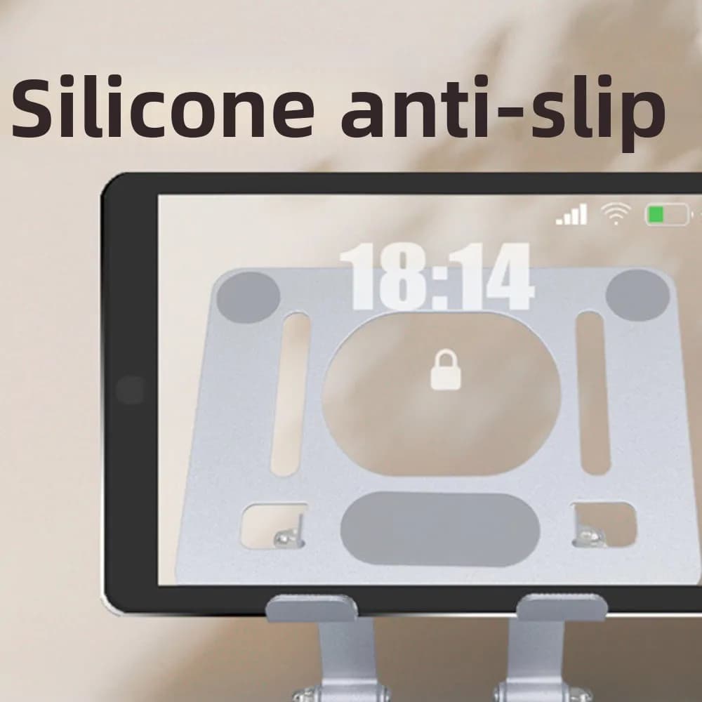 Portable 360° Rotation Tablet Stand Heat Dissipation Multi Angle Tablet Holder Metal Foldable Tablet Phone Bracket Office