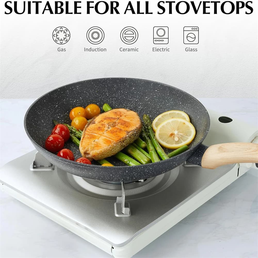 KOCH SYSTEME CS 8 Inch Non-stick pan Wok Induction gas stove Universal pot Steak pan Pan for pancakes