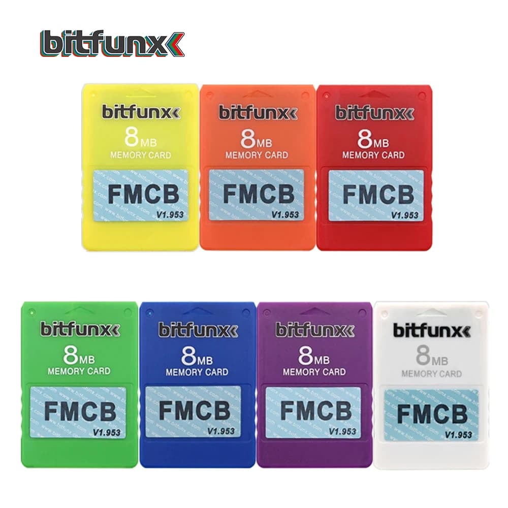 BitFunx V1.953 McBoot gratuito FMCB OPL/HD Loader Scheda di programma Scheda di memoria 8MB/16MB/32MB/64MB per console di gioco Playstation2 PS2 Fat