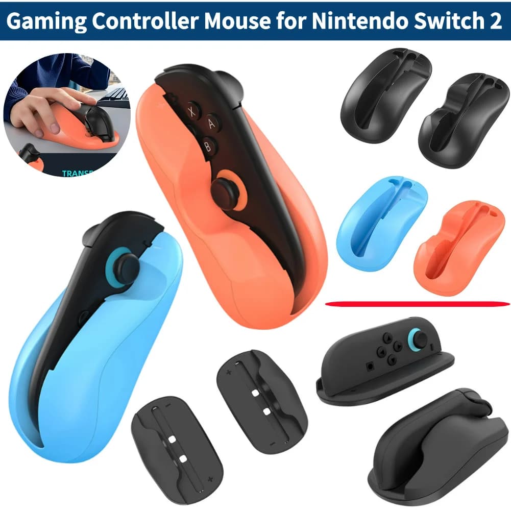 Mouse controller da gioco da 2 pezzi per Nintendo Switch 2 Joy-Con ergonomico staffa per controller sinistra + destra supporto per maniglia da gioco