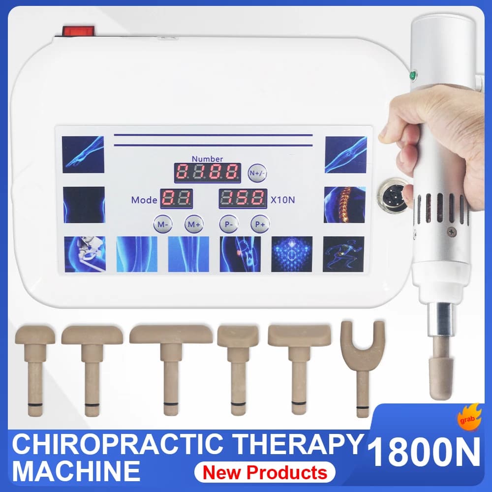 1800N Chiropractic Adjusting Instrument Impulse Adjuster Electric Correction Gun Cervical Massage Spine Chiropractic Tools New