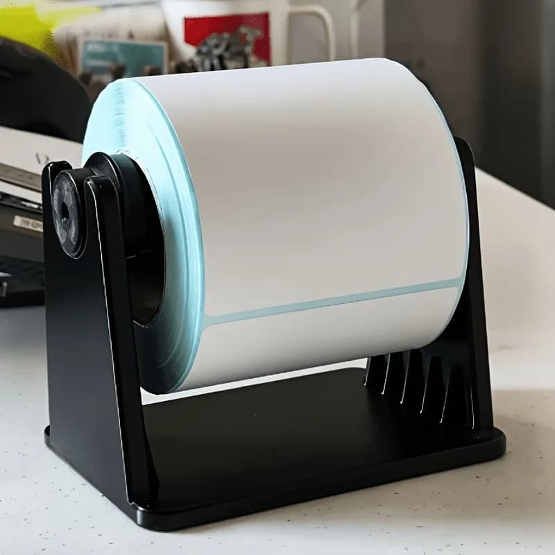 Universal Thermal Printer Bracket, Adjustable Width Design, 3D Printed Multi-Size Label Spool Holder