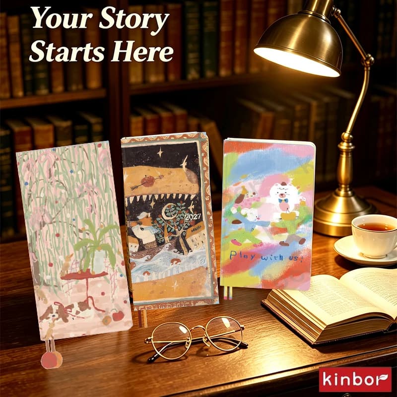 Kinbor 2027 Week Planner Efficiency Time Management Pocket Organizer Notebook Goal Tracking Boost Productivity Carry-on Notepad