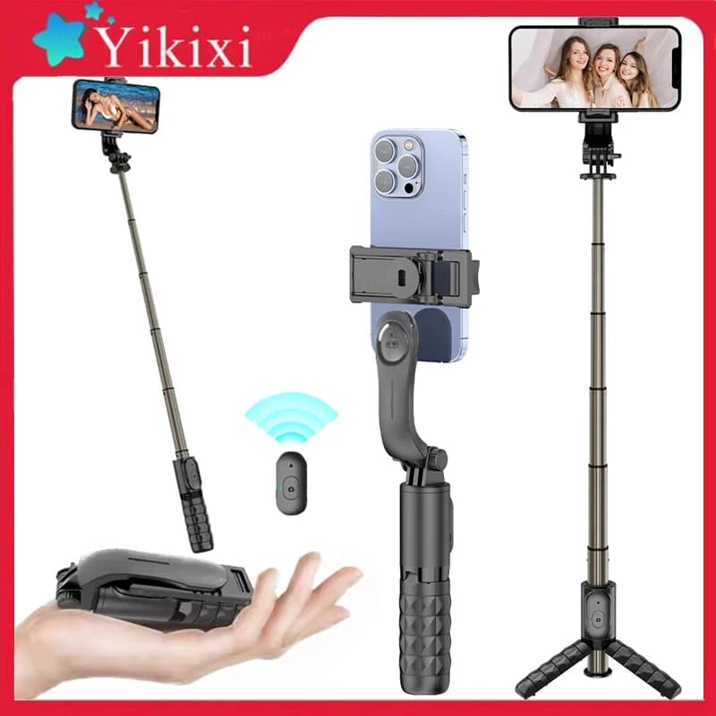 Mini treppiede per selfie estensibile e portatile con telecomando Bluetooth staccabile per la registrazione di video e vlog