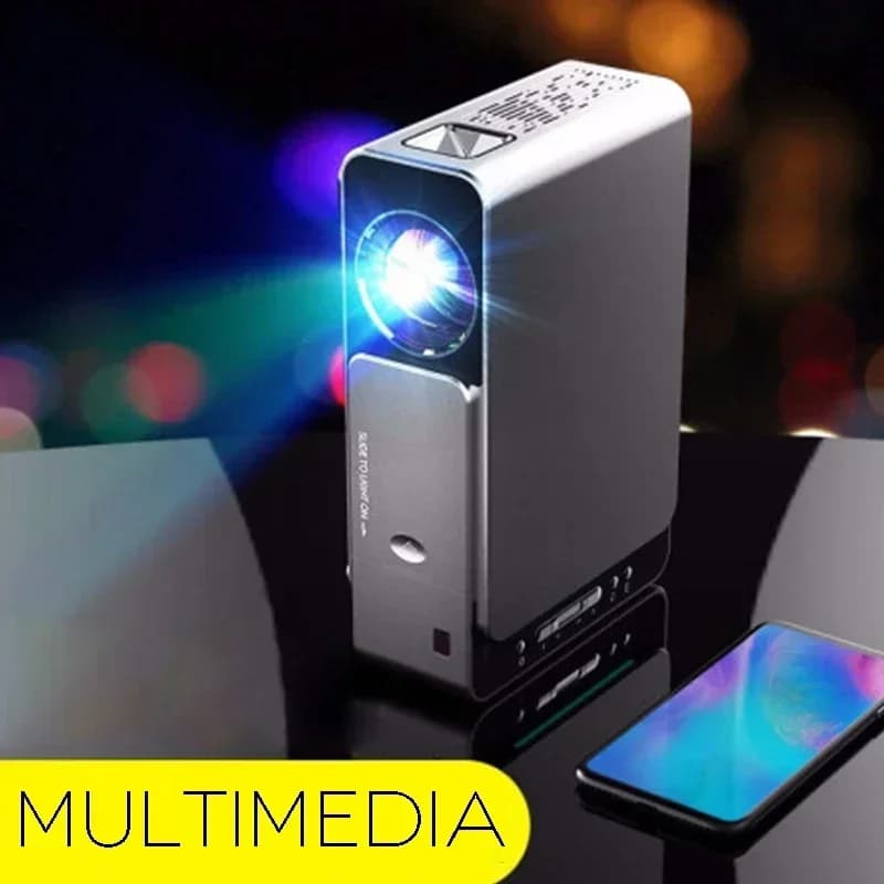 Mini proiettore LED 4K a ottica corta 3D con risoluzione 1280 * 800 da 170 pollici LCD di vendita caldo