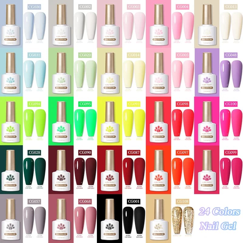 BORN PRETTY Smalto Gel per Unghie 10ML, Semipermanente UV LED, per Salone e Uso Domestico, Design Unghie Francesi, Manicure Gel