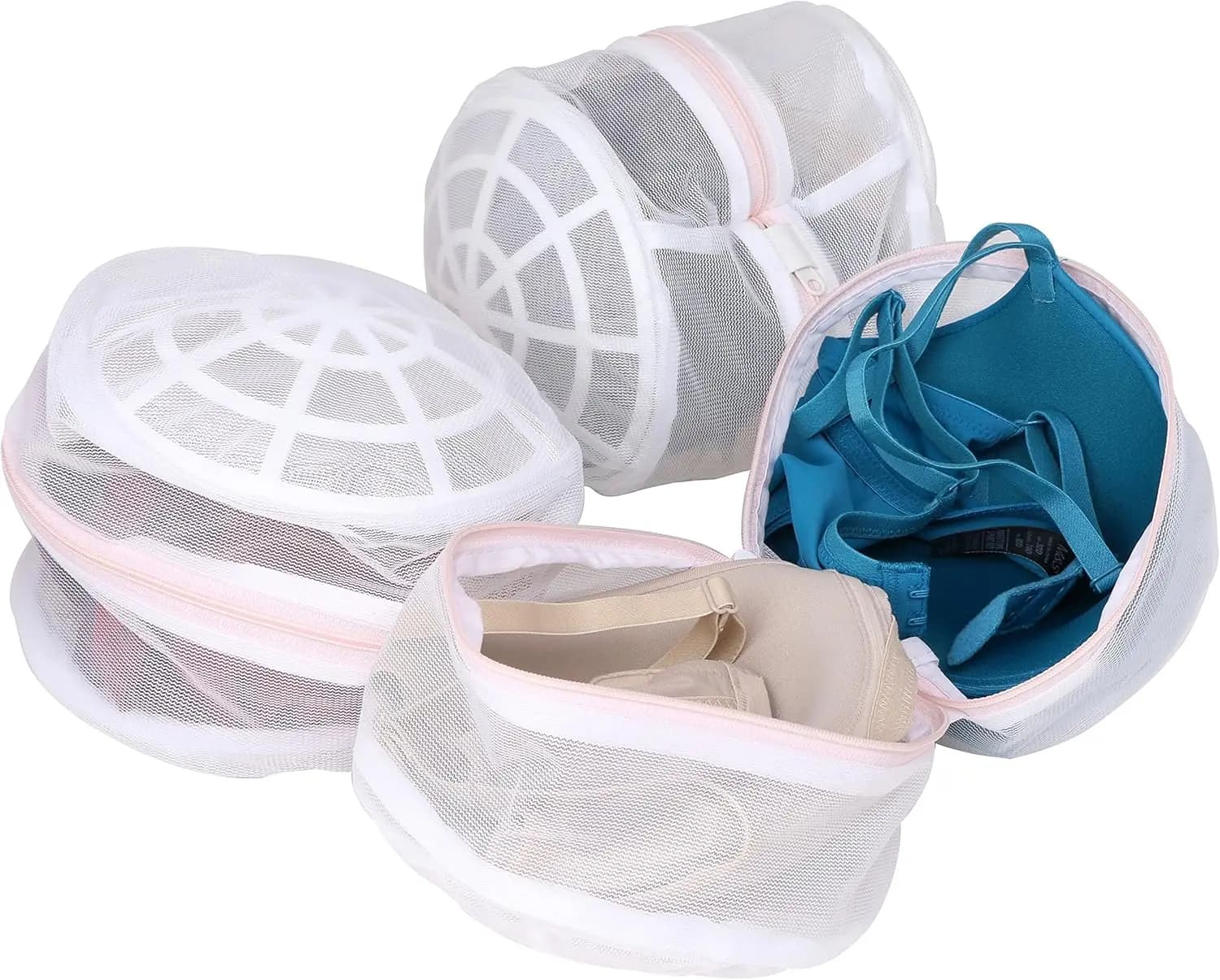 Sacchetti in rete per il lavaggio di biancheria delicata – Set da 3 – Proteggono reggiseni e intimo durante il lavaggio