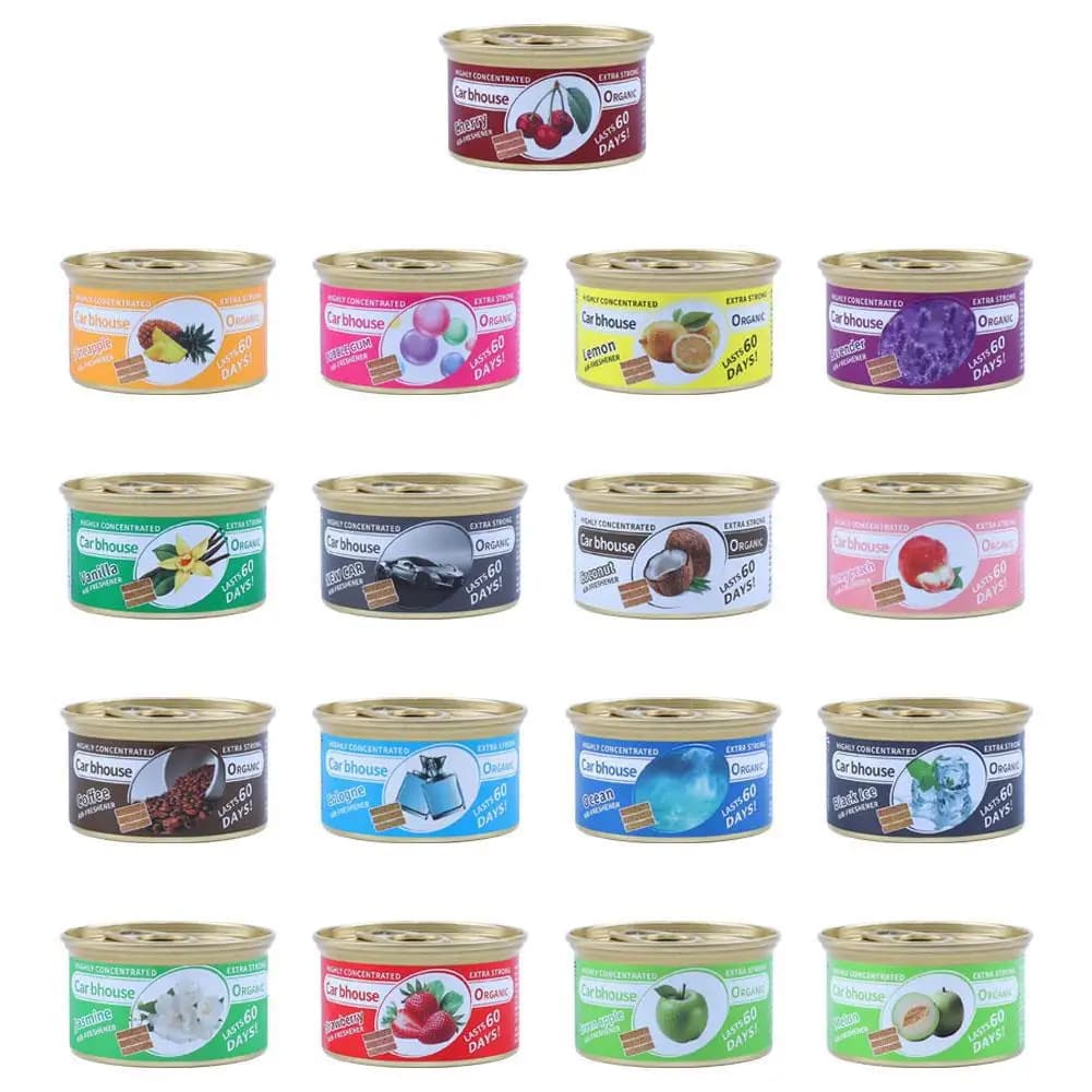 Car Flavoring Air Fresheners Perfume Canned Wood Blocks Coffee Flavor Long-Lasting Auto Aromatherapy Car Deodorant Supplies