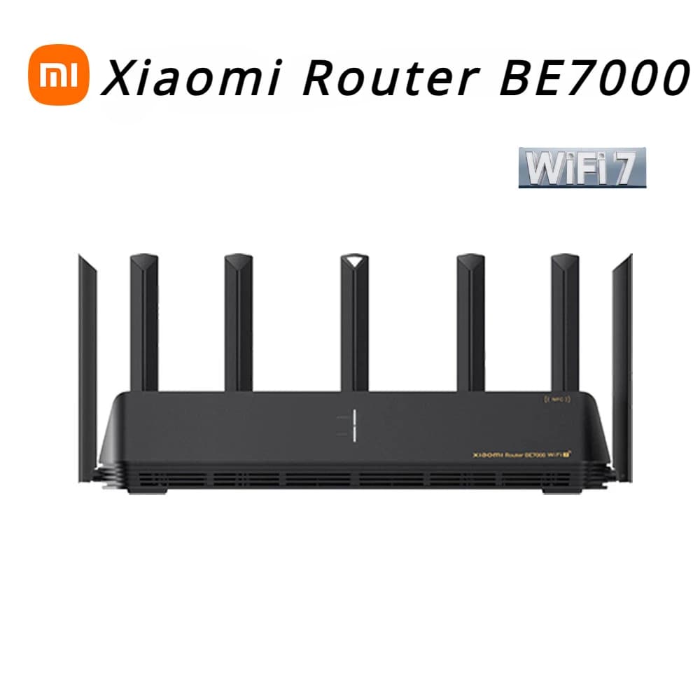 Router Xiaomi BE7000 WIFI 7 Tri-Band, Ripetitore WiFi, VPN, 1GB, Mesh, IPTV, 4 Porte Ethernet 2.5G, USB 3.0, Modem, Amplificatore di Segnale