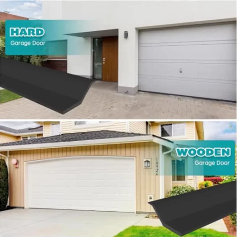 300cm Garage Door Sealing Strip Door Frame Rubber TPE Strip Weatherproof Blocker Sealer Home Window Protector Doorstop