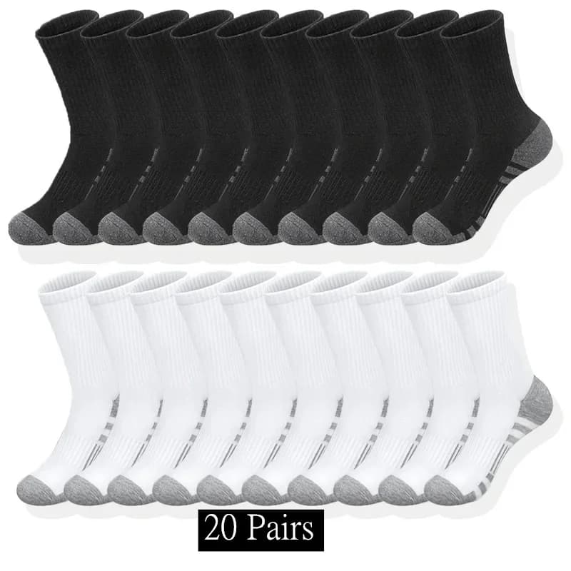 10/20/30 Paia di Calzini Classici da Uomo, Calzini Sportivi Unisex 2026, Calzini da Corsa e Basket Antiscivolo Traspiranti per Uomo
