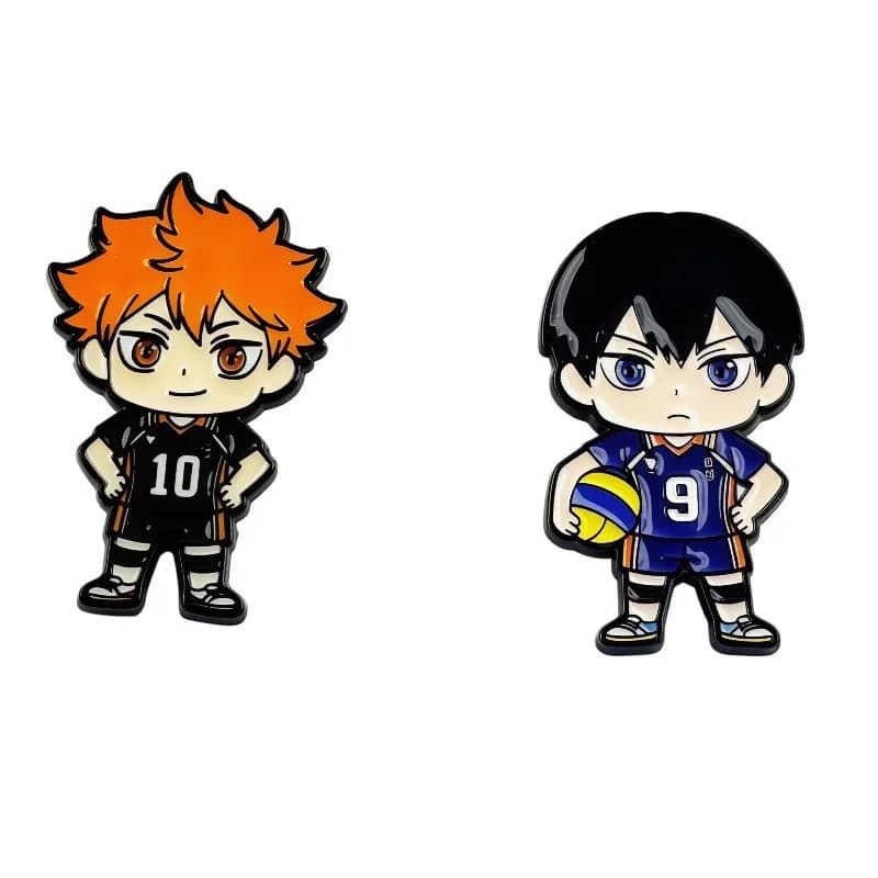 Volleyball Boy!! Creative Design of New Cartoon Metal Brooch Personalized Badges and Versatile Decorative Accessories
