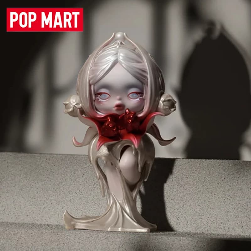 POPMART SKULLPANDA Petals In Four Acts Series Blind Box Guess Bag Decorazione da Scrivania Blind Bag Giocattoli Anime Figure Modellino Carino