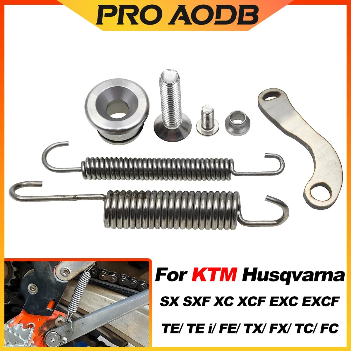 Motorcycle Kickstand Side Stand Springs Kit For KTM SX SXF EXC EXC-F XC XCF XC-W TPI Six Days 150 250 300 350 450 500 2008-2025