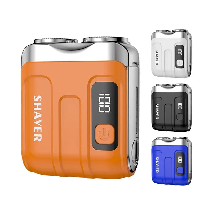 MINI Electric Travel Shaver for Men Double Floating Magnetic Blade Portable Shaving Shaver Rechargeable Electric Shaver