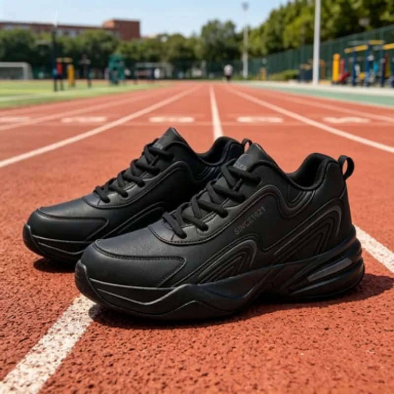 Men Sports Running Shoes Outdoor Walking Soft Casual Sneakers Fashion Designer Leather Sneaker Waterproof Men's Tennis Masculina