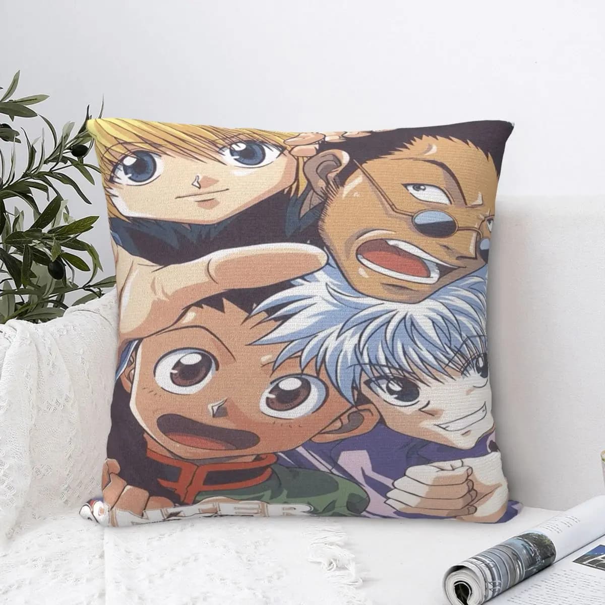 Sofa Decoration HXH Gon And Killua Hunter Pillowcase Accessories Pillow Cover Zippered Multi Size