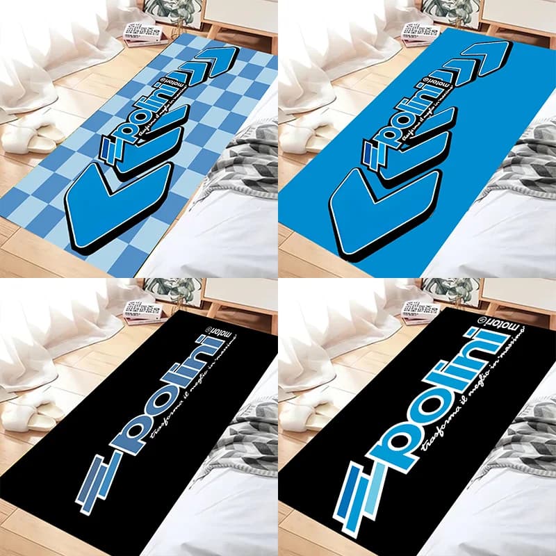 Tappeto da garage P-Polini-Italy S-Scooter R-Racer, tappetino antiscivolo per esposizione moto, decorazione per la casa