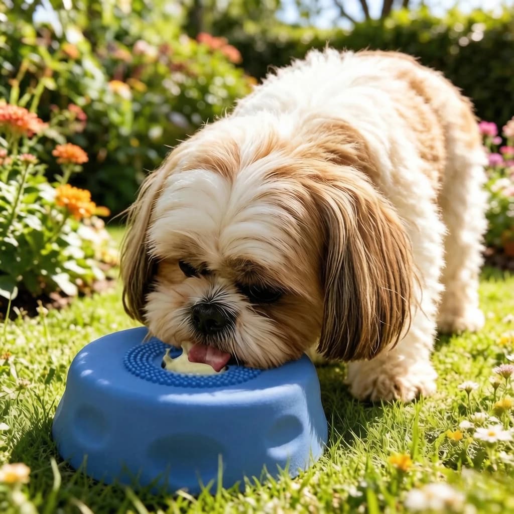 Dog Lick Bowl with Slow Feeder, Mat with Built-in Fun Ball, Non-Slip Base Durable Scratch-Resistant Pet Food Bowl for Cats Dogs