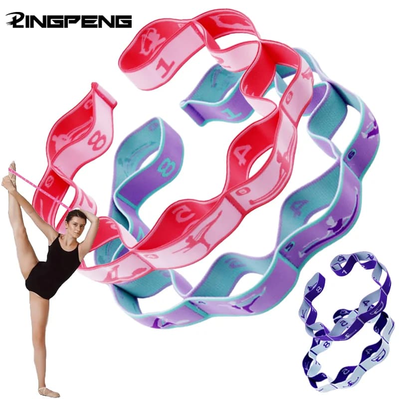 Yoga resistance stage Multi-sectional gymnastics for adults and children Training for dance Gym Home Pilates Exercise Pull Strap Fitness Sport