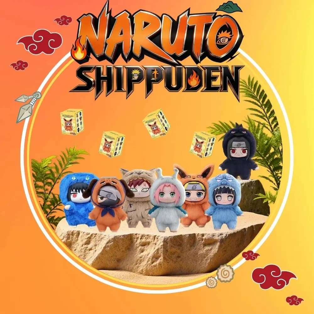 TOP TOY Originale Naruto Blind Box - Simpatico Peluche a Forma di Bestia da Festa, Ciondolo per Zaino, Giocattolo Imbottito per Appassionati di Anime