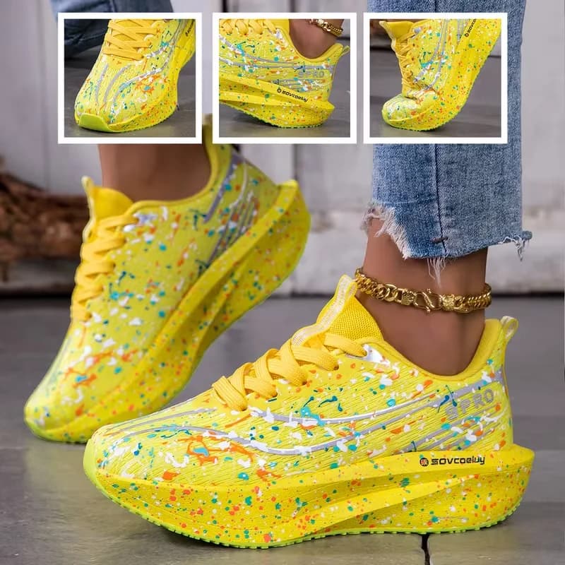 Sneakers Scarpe da donna Scarpe leggere e traspiranti per donna Comode per passeggiate all'aperto Nero Bianco Zapatillas Mujer Taglia 36-42