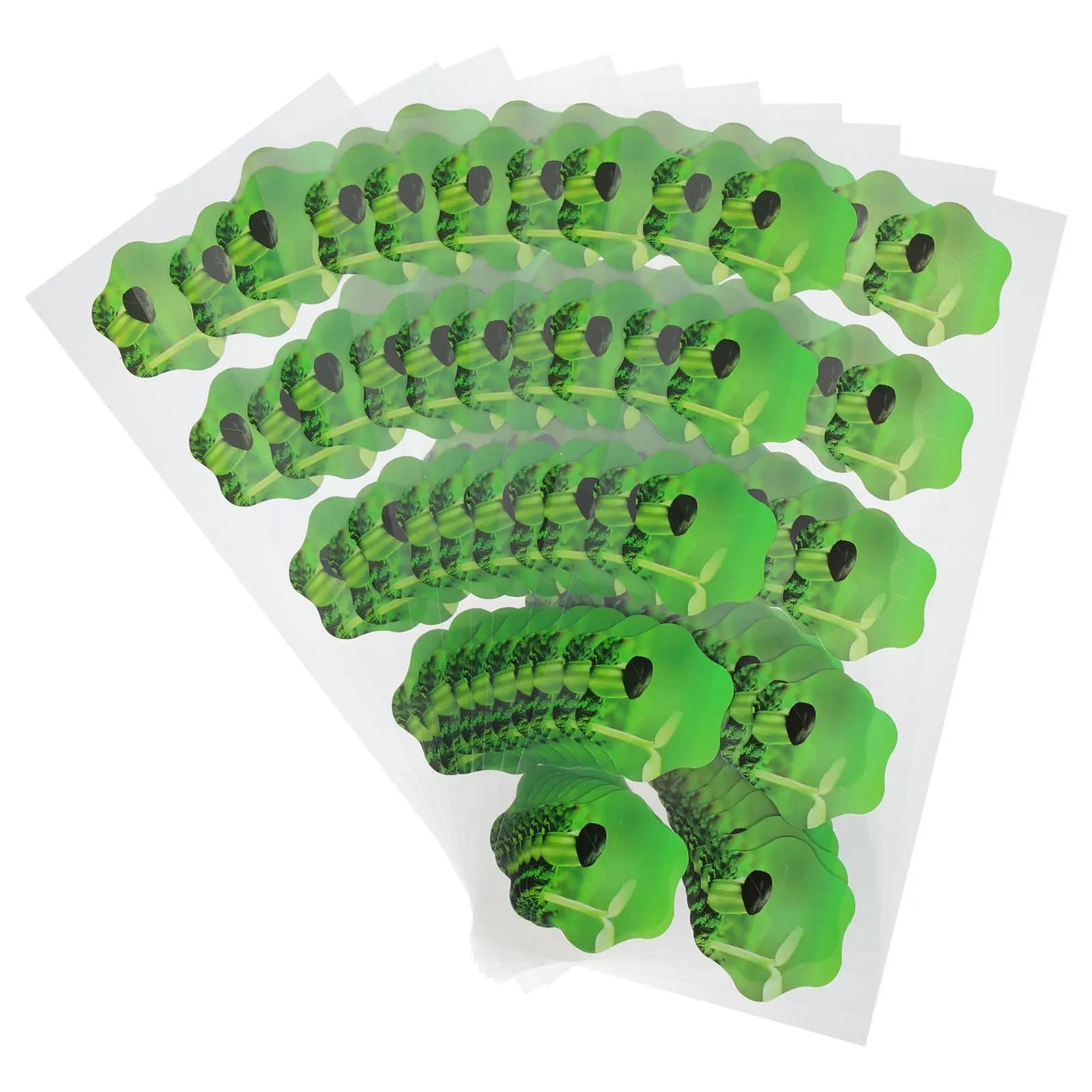 10 Durevoli PVC Label Sheets for Seed Vases, Floral Design, Self-adhesive, for Hydroponic Gardening, Plant Marking Stickers