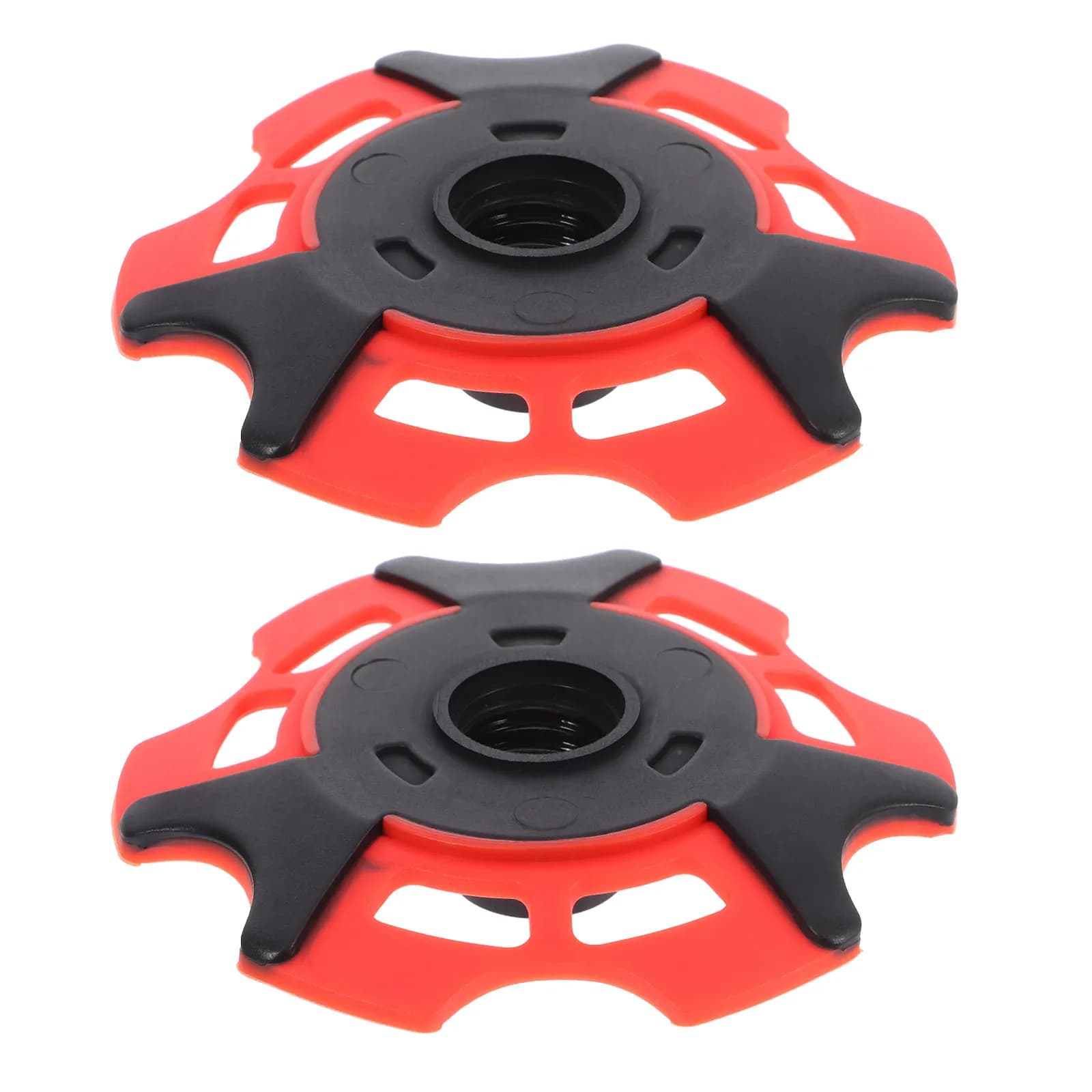 2Pcs Trekking Pole Accessories Snow and Mud Basket Hiking Stick Removable Replacement Red Pole Protector