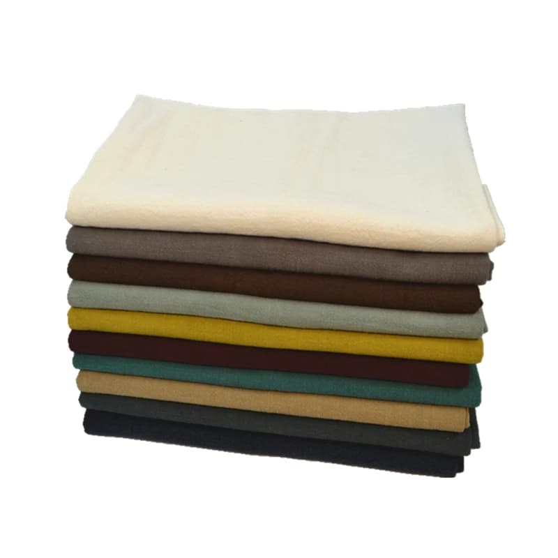 Tessuto per abbigliamento misto lino e cotone fresco adatto per top abiti pantaloni pantaloncini al metro antirughe acteriostatico beige