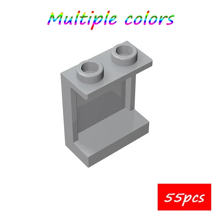 MOC 55PCS 87552 Pannello 1x2x2 Building Block 4864 Con Supporto Laterale Borchie Cave Mattoni Particelle Puzzle Giocattolo Per Bambini Regalo Di Compleanno