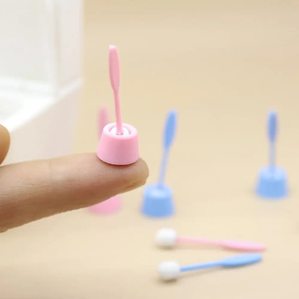 1:12 Dollhouse Dollhouse Toilet Brush Mini Long Handle Simulation Toilet Brush Toilet Scene Simulation