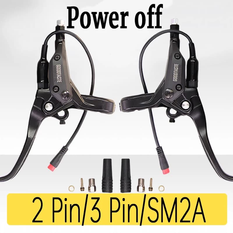 Leva freno Ebike 2 pin 3 pin Leva freno idraulico bicicletta Spegnimento leva freno a disco Maniglia idraulica Scooter elettrico
