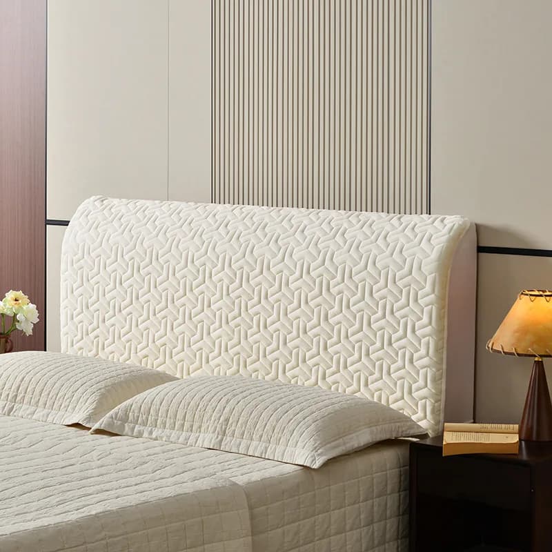 1 piece of milk velvet sandwich cotton bedside protective cover headboard dustproof cover sofa backrest cover