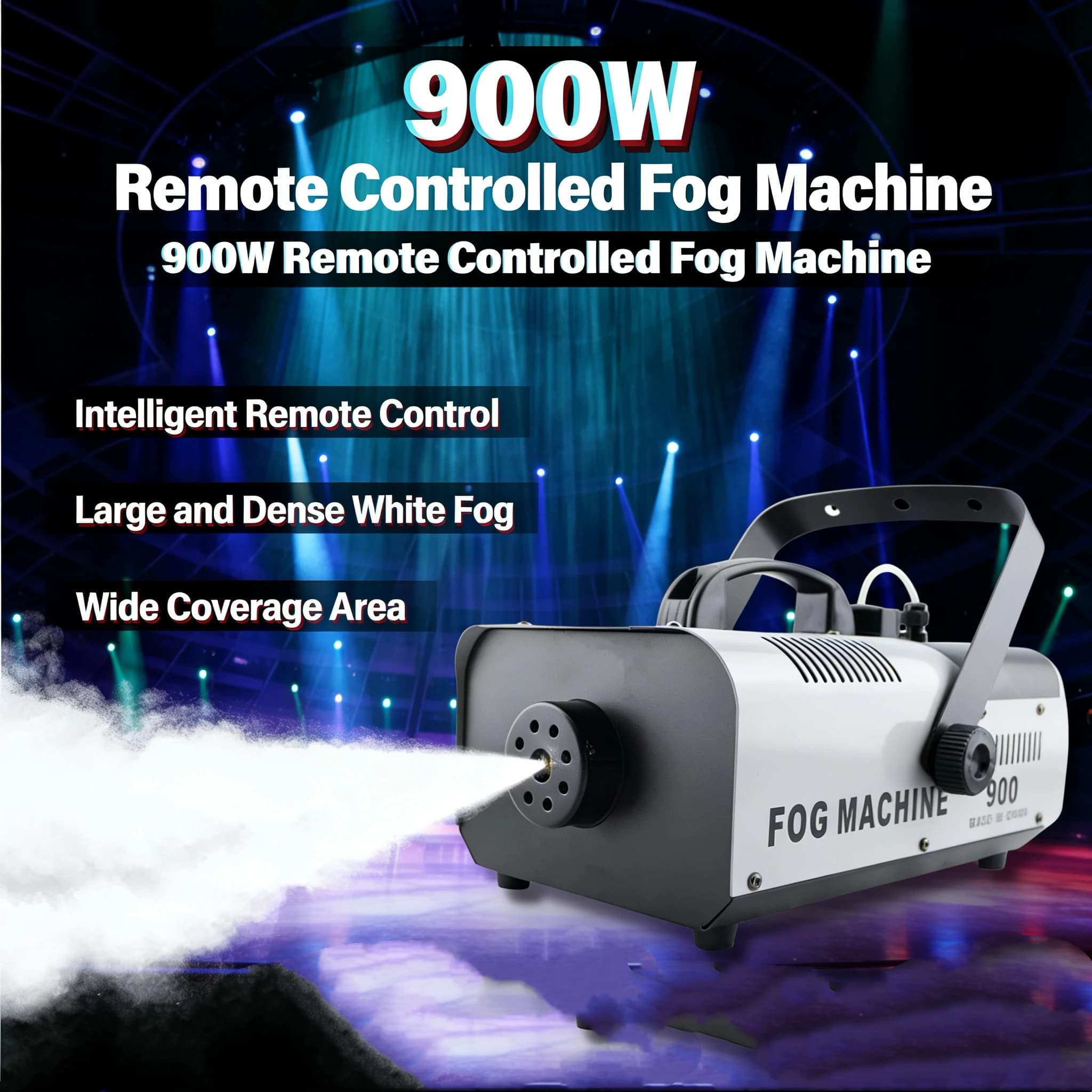900 W smoke machine Remote controlled smoke machine Professional stage equipment for special effects for DJ party weddings configuration