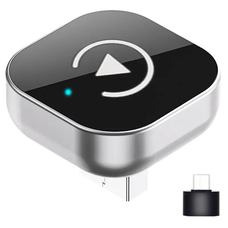 Dongle per auto compatibile 2 in 1, mini wireless per Carplay e adattatore Android Auto, Wi-Fi 5 GHz, Type-C/USB Plug and Play, Smart Box