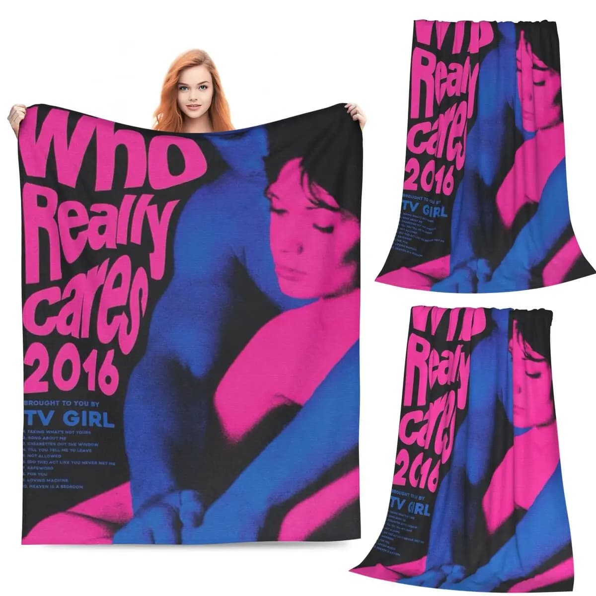 TV Girl Band Blanket Soft Warm Flannel Throw Blanket Bedding for Bed Living room Picnic Travel Home Sofa
