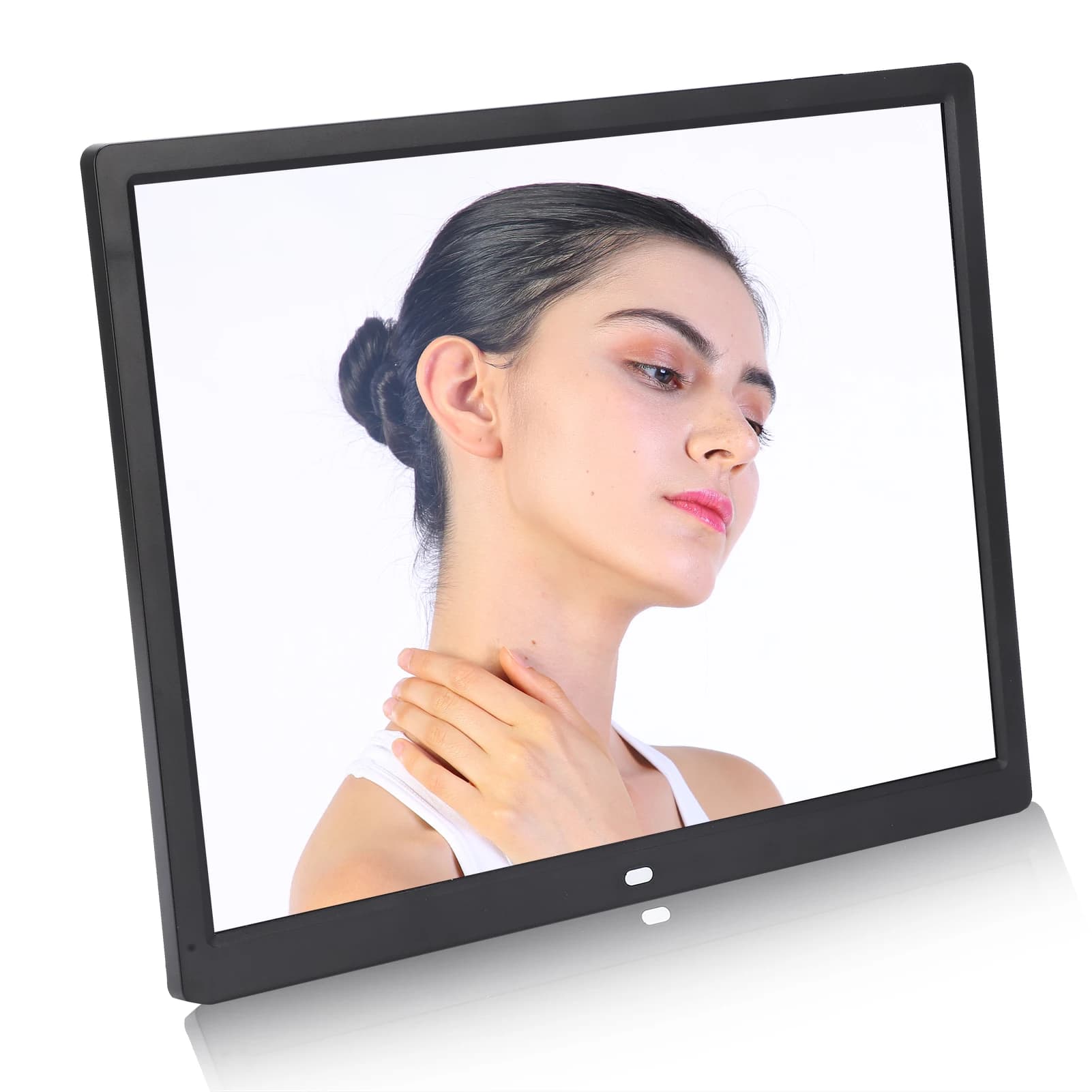Cornice digitale 1024x768 cornice digitale HD 15in risoluzione 1024x768 supporto riproduzione MP3/MP4/immagine 100V-240V