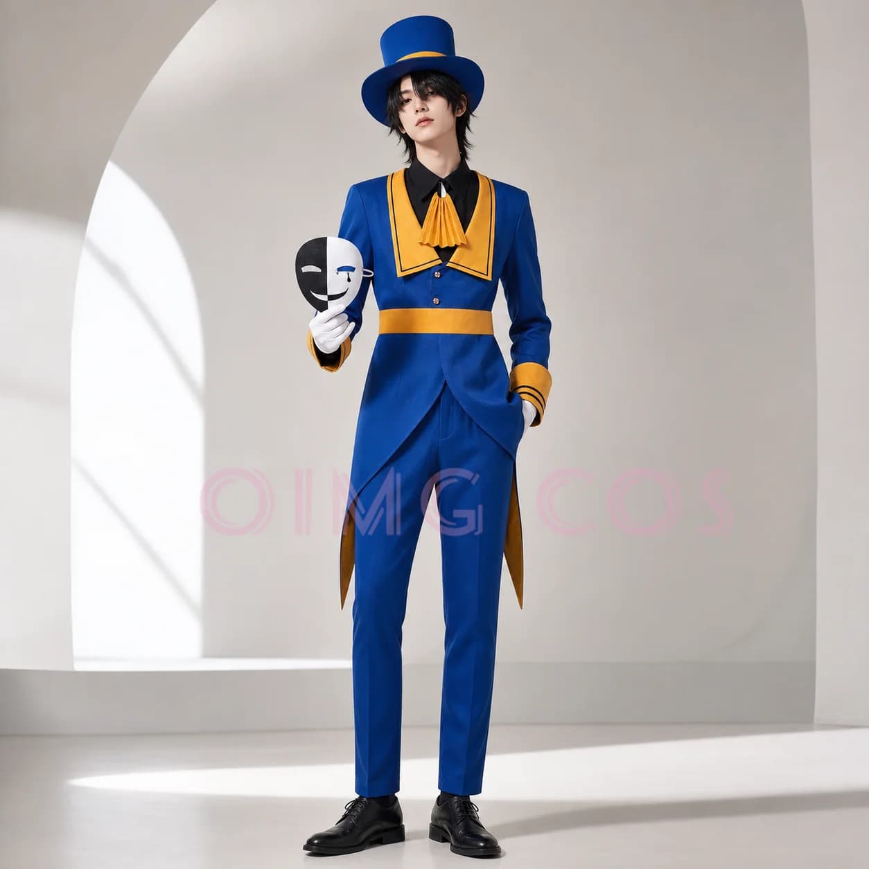 The Freak Circus Ticket Taker Cosplay Costume Full Set Adult Scary Circus Character Uniform For Comic Con Halloween Cos Events