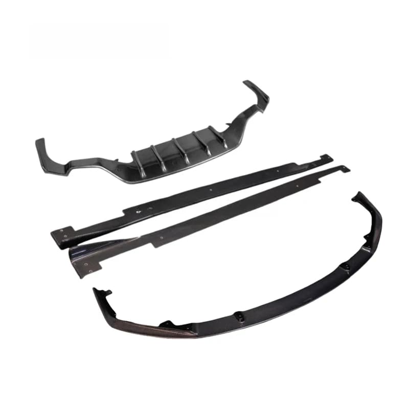 High Quality RCF Carbon Fiber Aerodynamic Kit Front Splitter Side Skirt Rear Diffuser Rear Wing Upgrade Parts