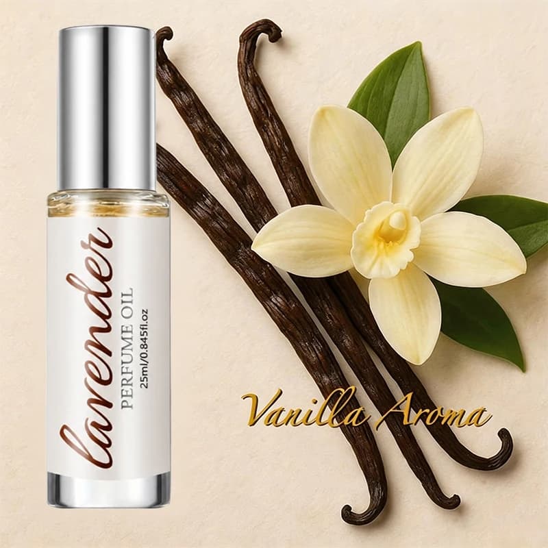 Vanilla Fragrance Perfume Essential Oil Spray, 25ml, Light Fragrance Body Perfume, Long-Lasting Scent, Gentle and Non-Irritating, Suitable for Sensitive Skin, Romantic Charm to Attract the Opposite Sex, Suitable for Day and Night Use, Ideal for Holiday Gifts, Perfect for Parties, Special Occasions, Dates, Gatherings, and Travel Trips, the Walking Dopamine, Women's Fragrance, Enhances Charm and Self-Confidence.