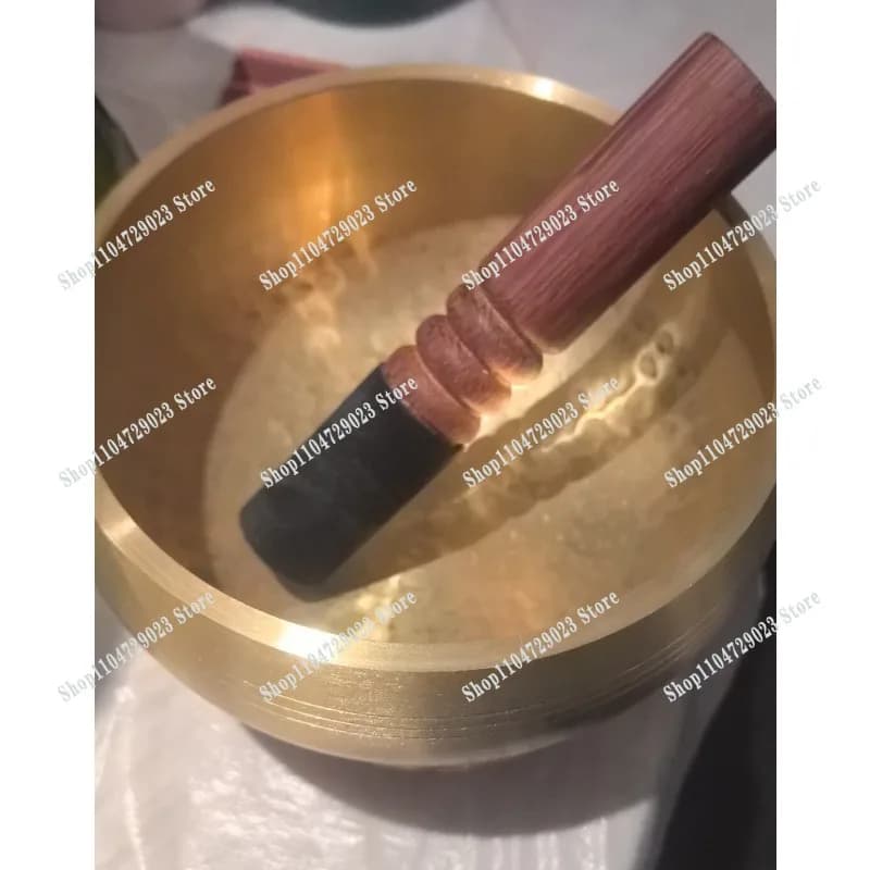 2026 Hot-selling Handmade Yoga Meditation Chanting Brass Chime Handicraft Singing Bowl Ornament Model