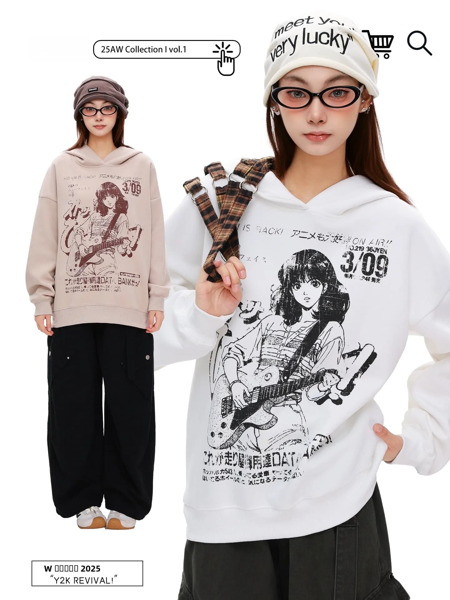 PBB women's hoodie for early autumn, street style, versatile, with cartoon print, long sleeves, cotton and polyester blend